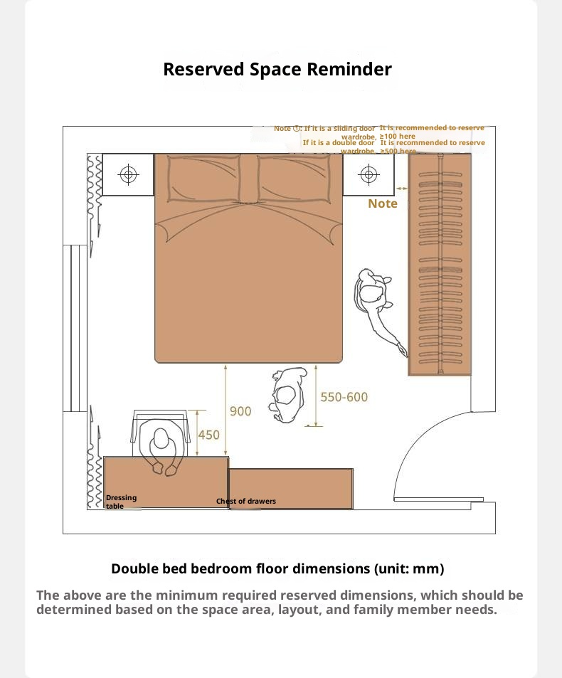 Black Walnut Solid Wood Suspended Modern Simple Bed