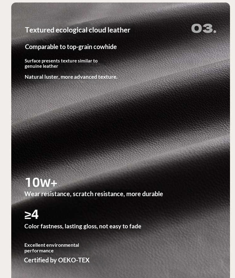 Poplar Solid Wood Mid Century Leather Bed with Padded Headboard