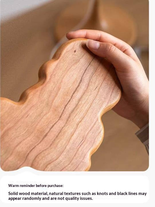 Cherry Solid Wood Nordic Style Eco Friendly Wall Clock