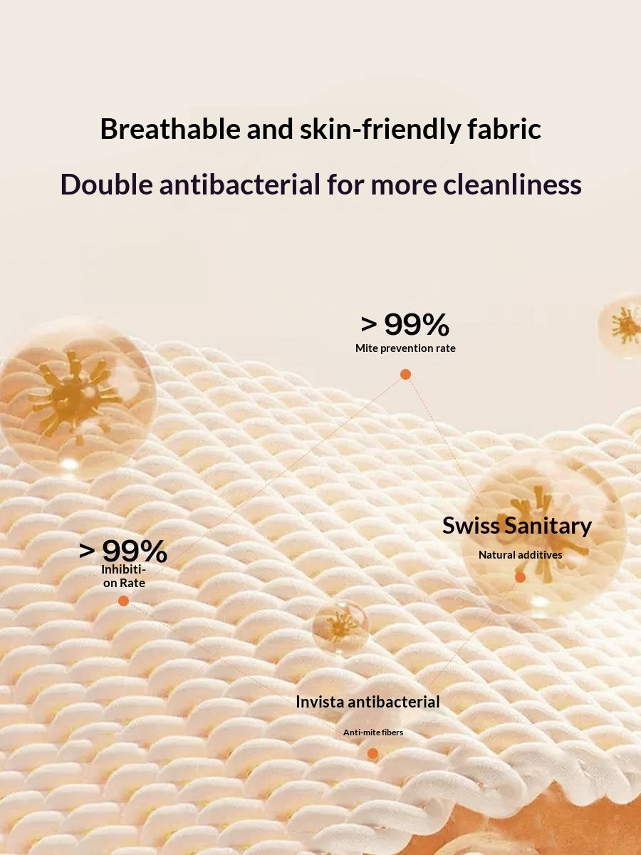 Zero-Glue Mattress S-Shaped Jute Hard Mattress Natural Latex Back Support Mattress Whole Mesh Spring Mattress Golden Hemp