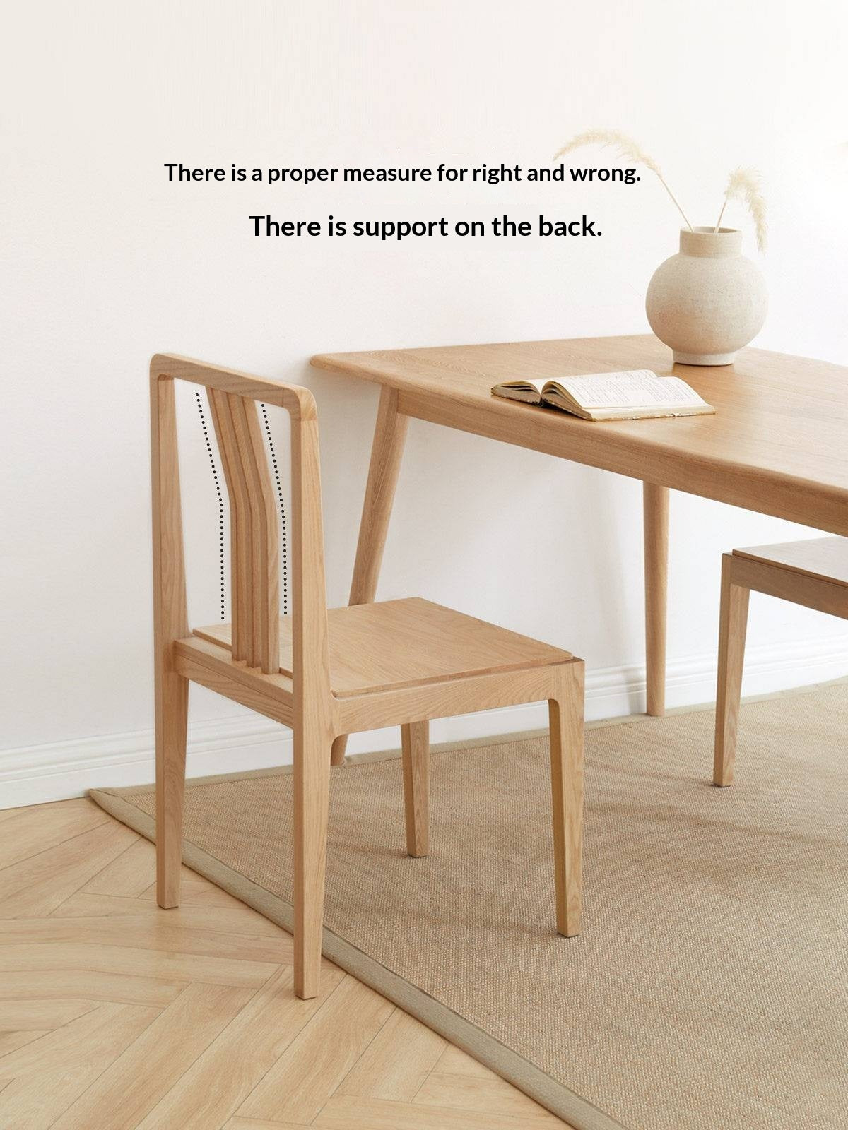 Set 4pcs Black Walnut, Ash Solid Wood Dining Chair