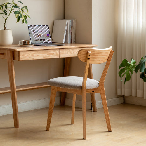 Oak Solid Wood Upholstered Dining Chair