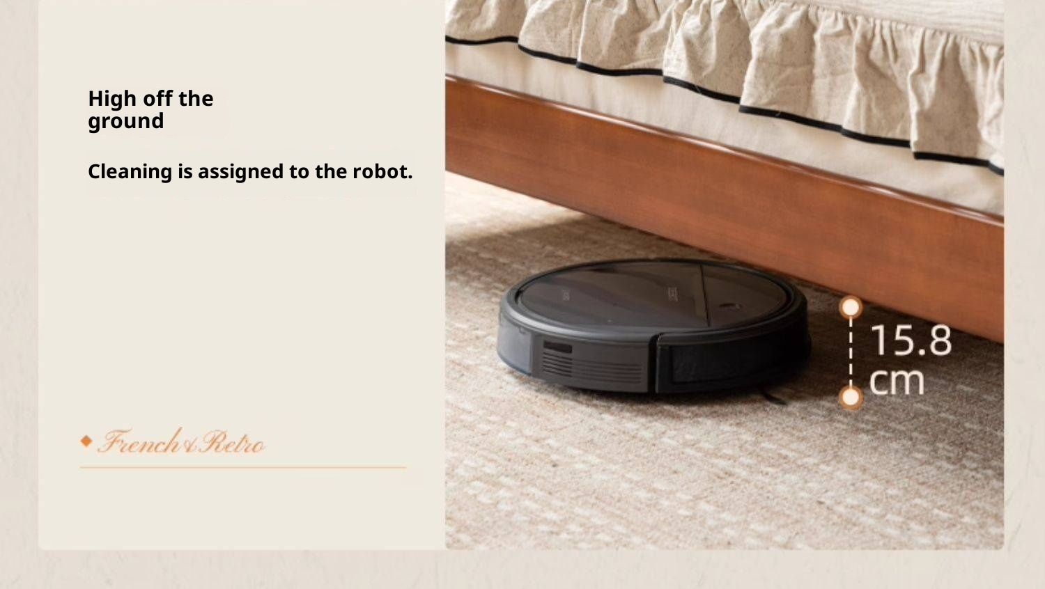 Poplar Solid Wood Bed, French Retro Style Piano Key Bed