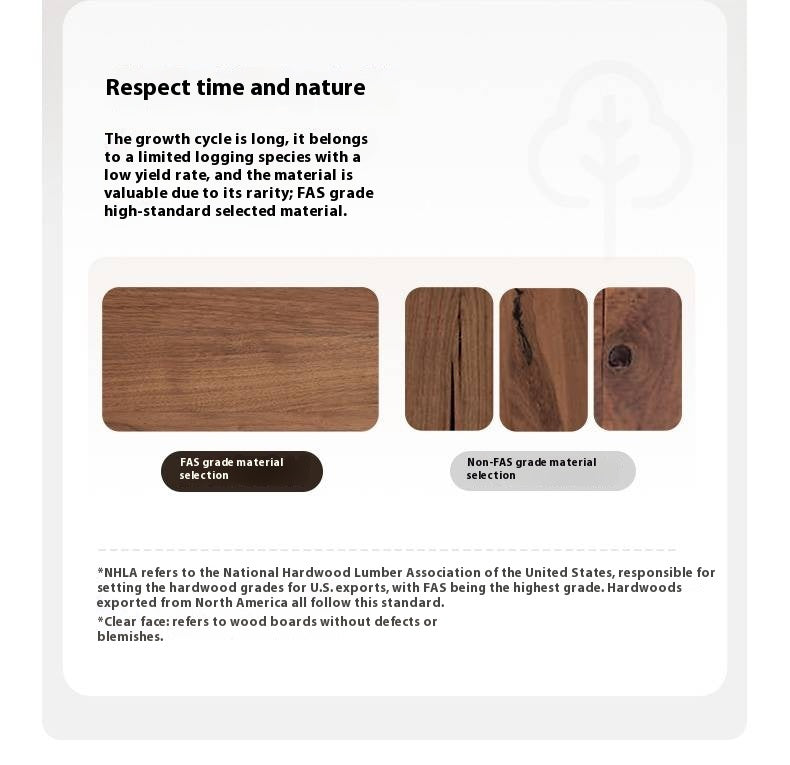 Black Walnut Solid Wood Dining Table