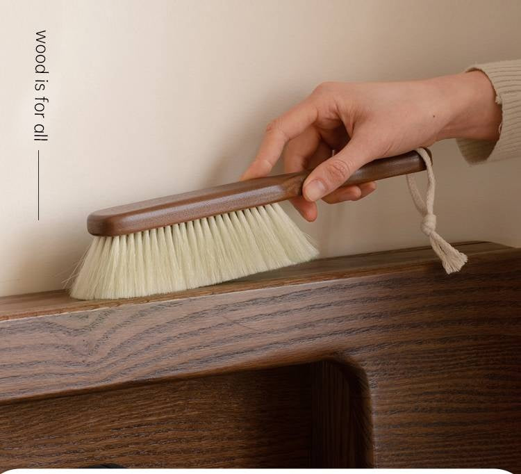 Ebony Solid Wood Long Handle SweepingBrush