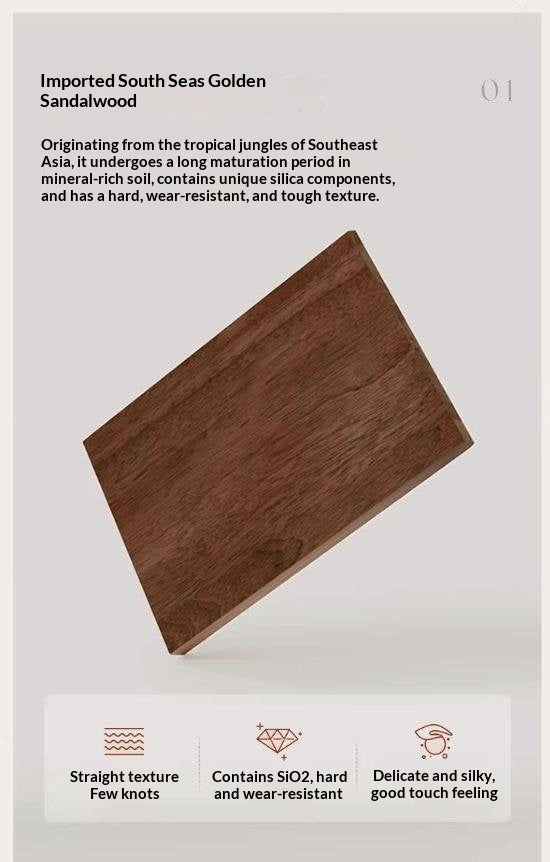 Sandalwood Solid Wood Modern Style Office Desk