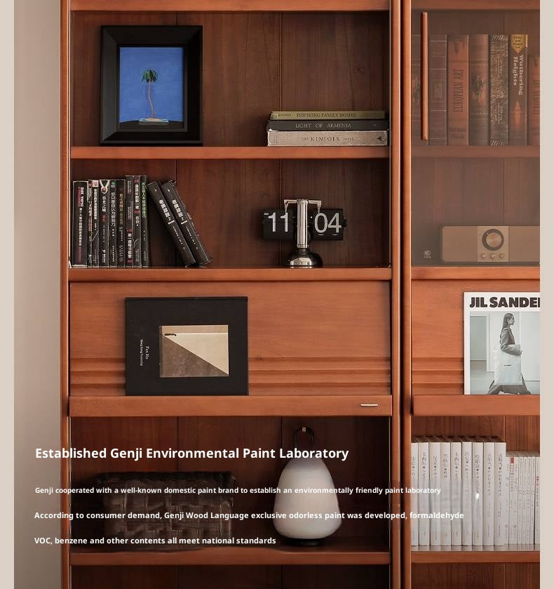 Black Walnut, Tulipwood Solid Wood Antique Style Bookshelf