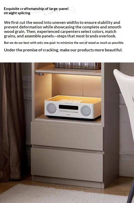 Solid RubberWood Combination Bookcase, Glass Door Cabinet