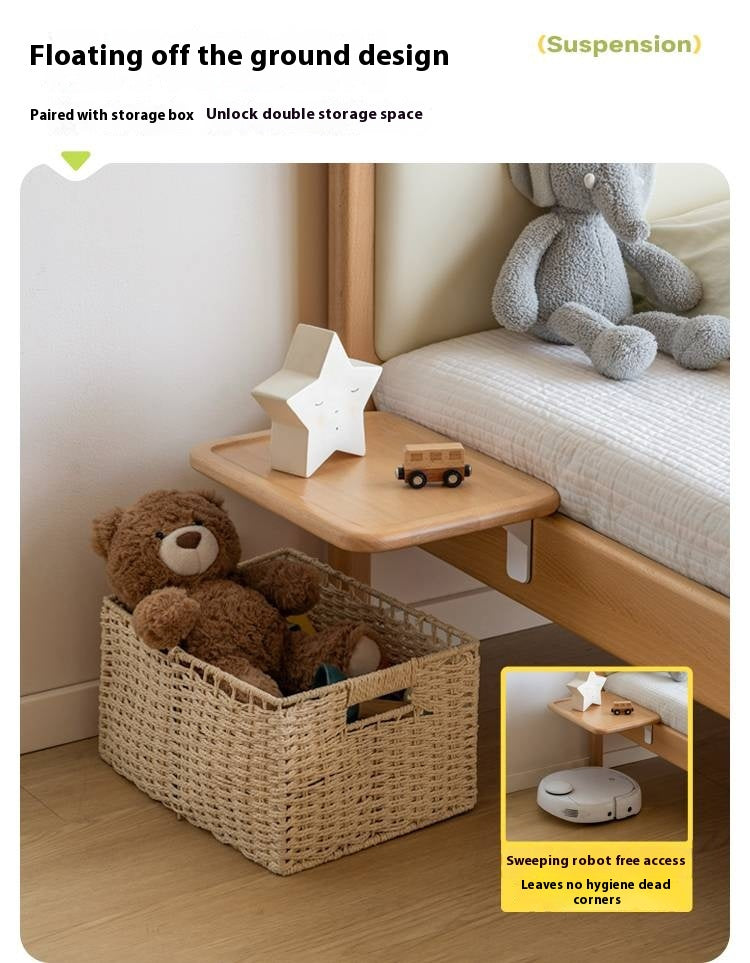Beech Solid Wood Children's Creative Bedside Storage Rack