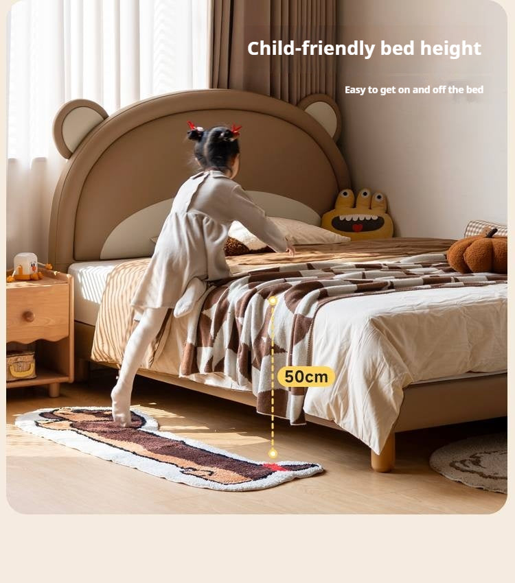 Organic Leather Children's Soft Bear Bed