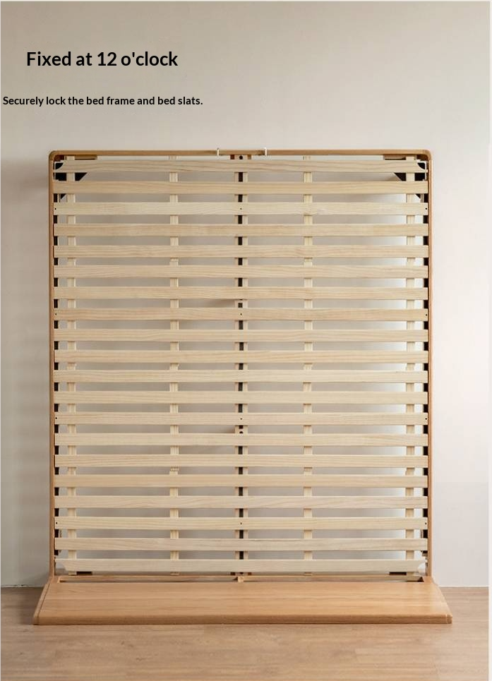 Oak Solid Wood Bed Modern Minimalist Large Bed