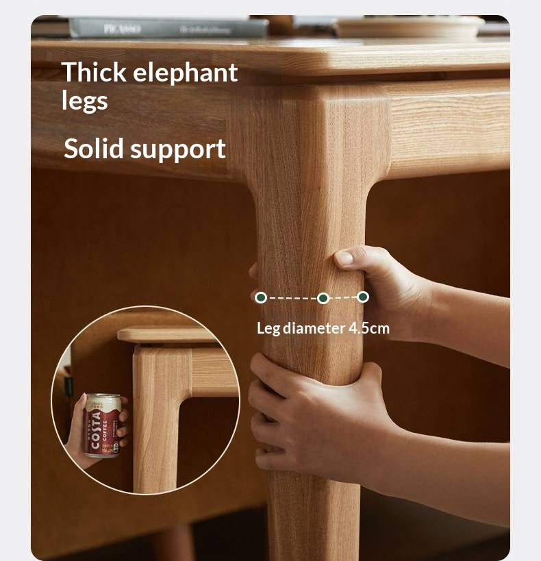 Ash Solid Wood Modern Minimalist Office Desk