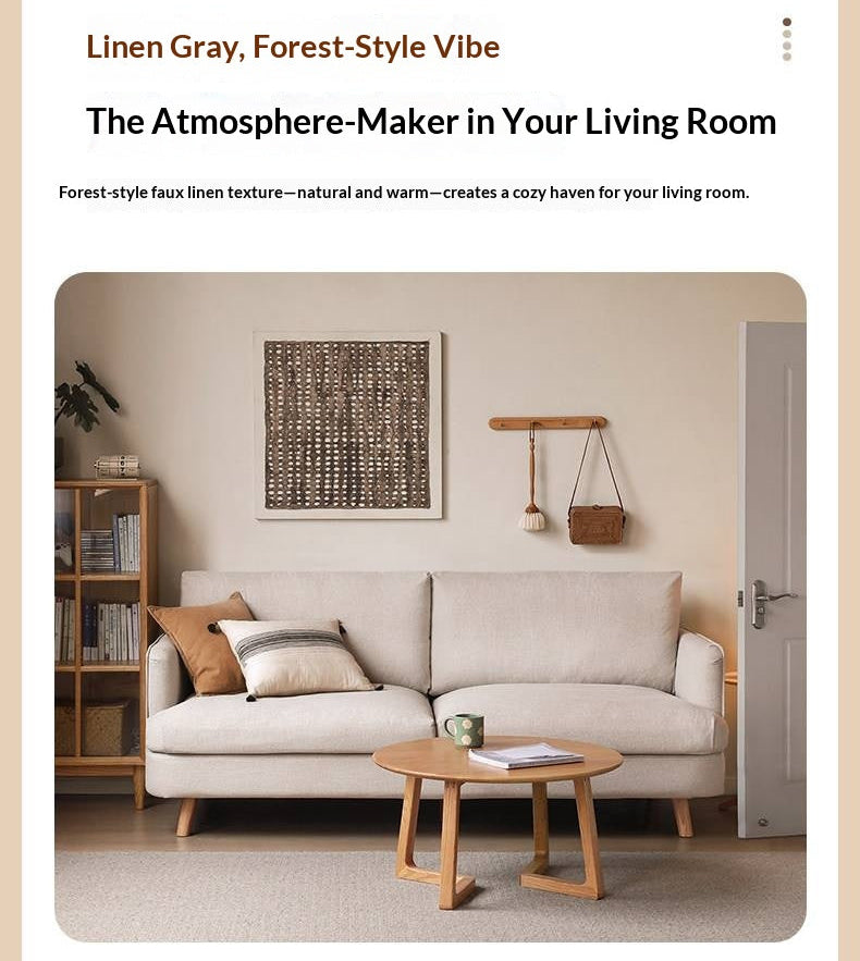 Fabric Sofa Designed for Compact Living Rooms