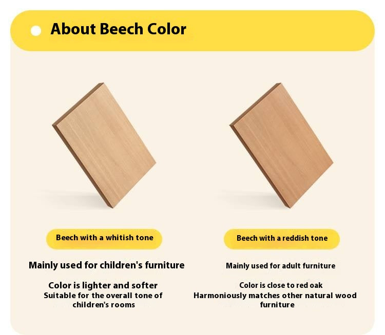 Beech Solid Wood Children's Creative Bedside Storage Rack