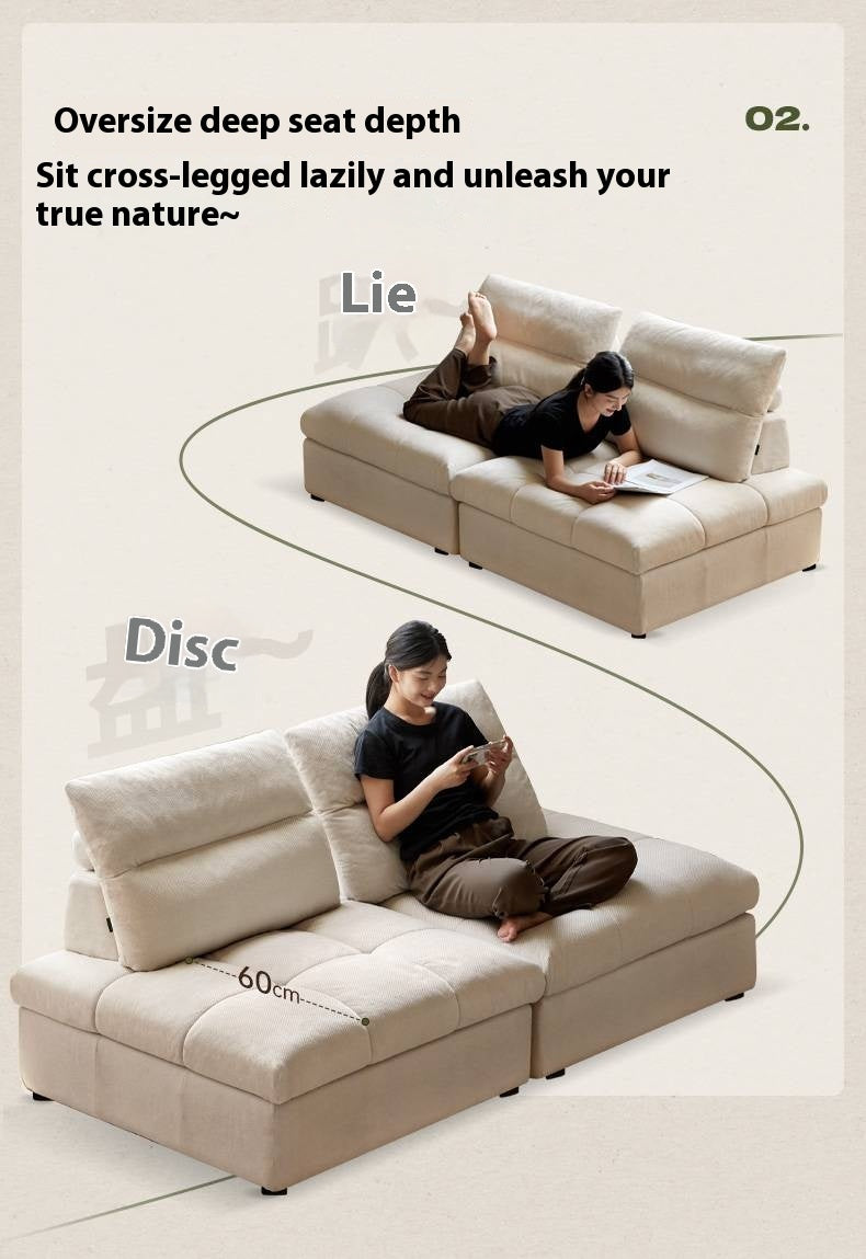 Modular Fabric Sofa – Modern Casual Free Combination Sofa Tofu Block Design