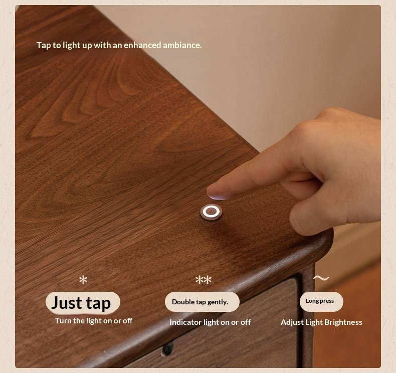 Black Walnut Solid Wood Retro Large Capacity TV Cabinet.