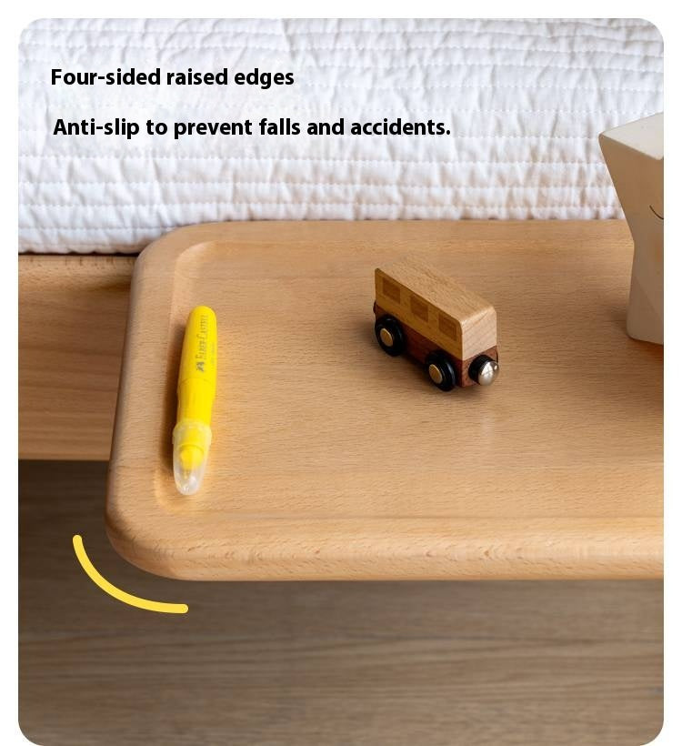 Beech Solid Wood Children's Creative Bedside Storage Rack