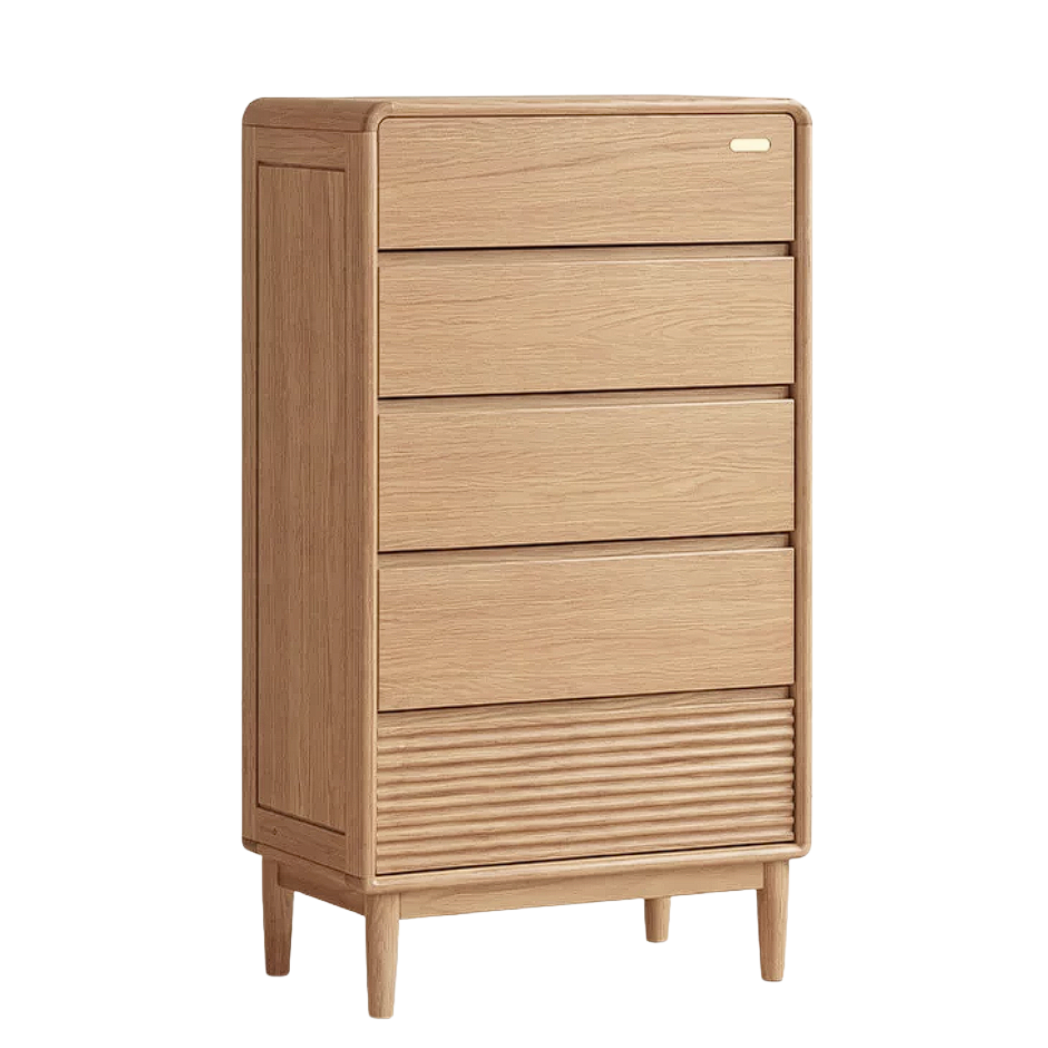 Ash Solid Wood Chest of Drawers with Modern Minimalist Design