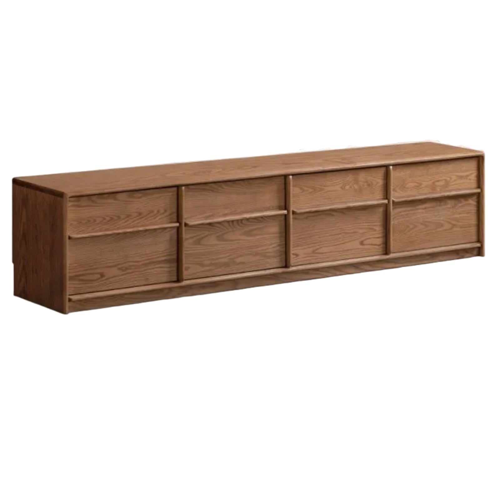 Ash Solid Wood Italian Luxury Floor-Standing TV Cabinet