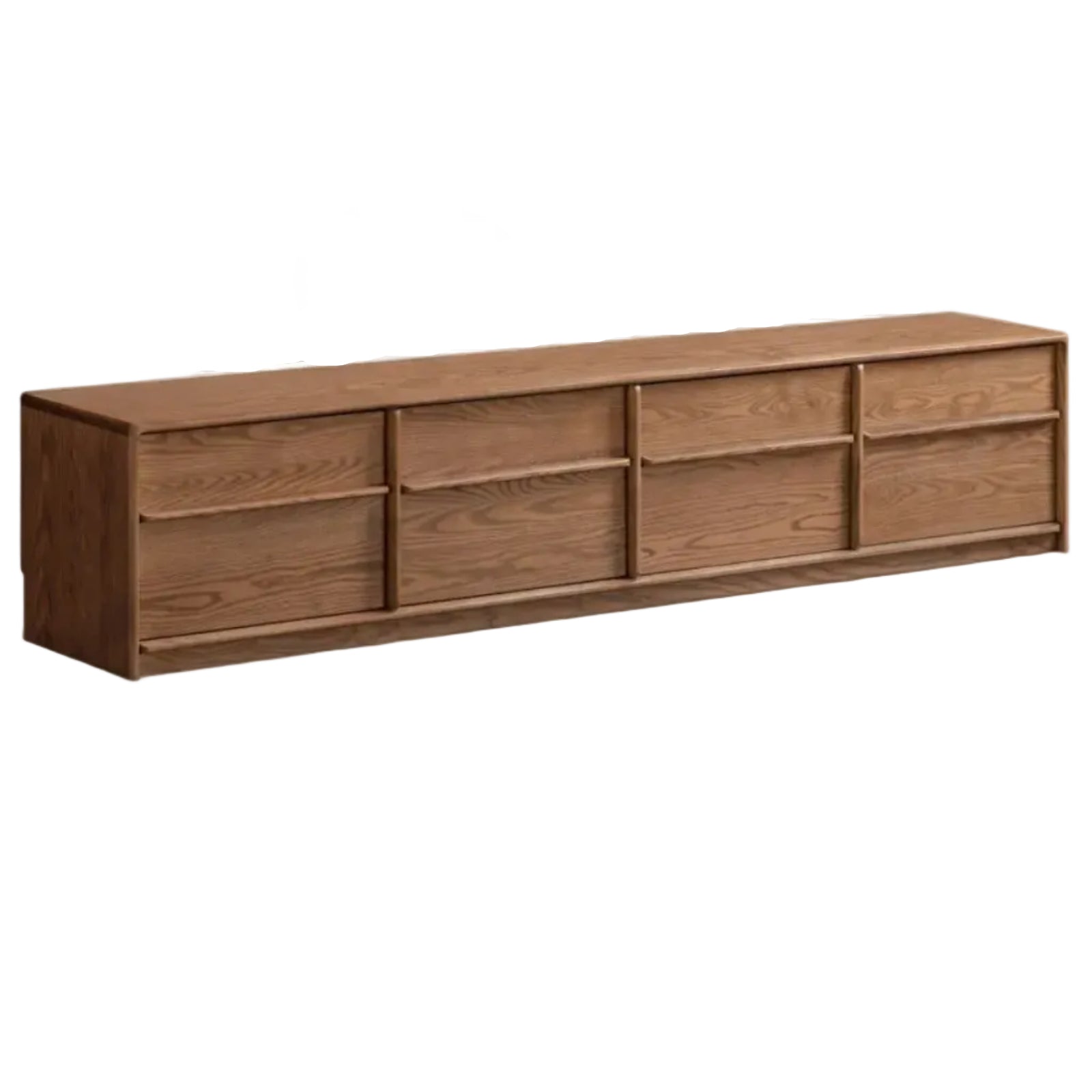 Ash Solid Wood Italian Luxury Floor-Standing TV Cabinet