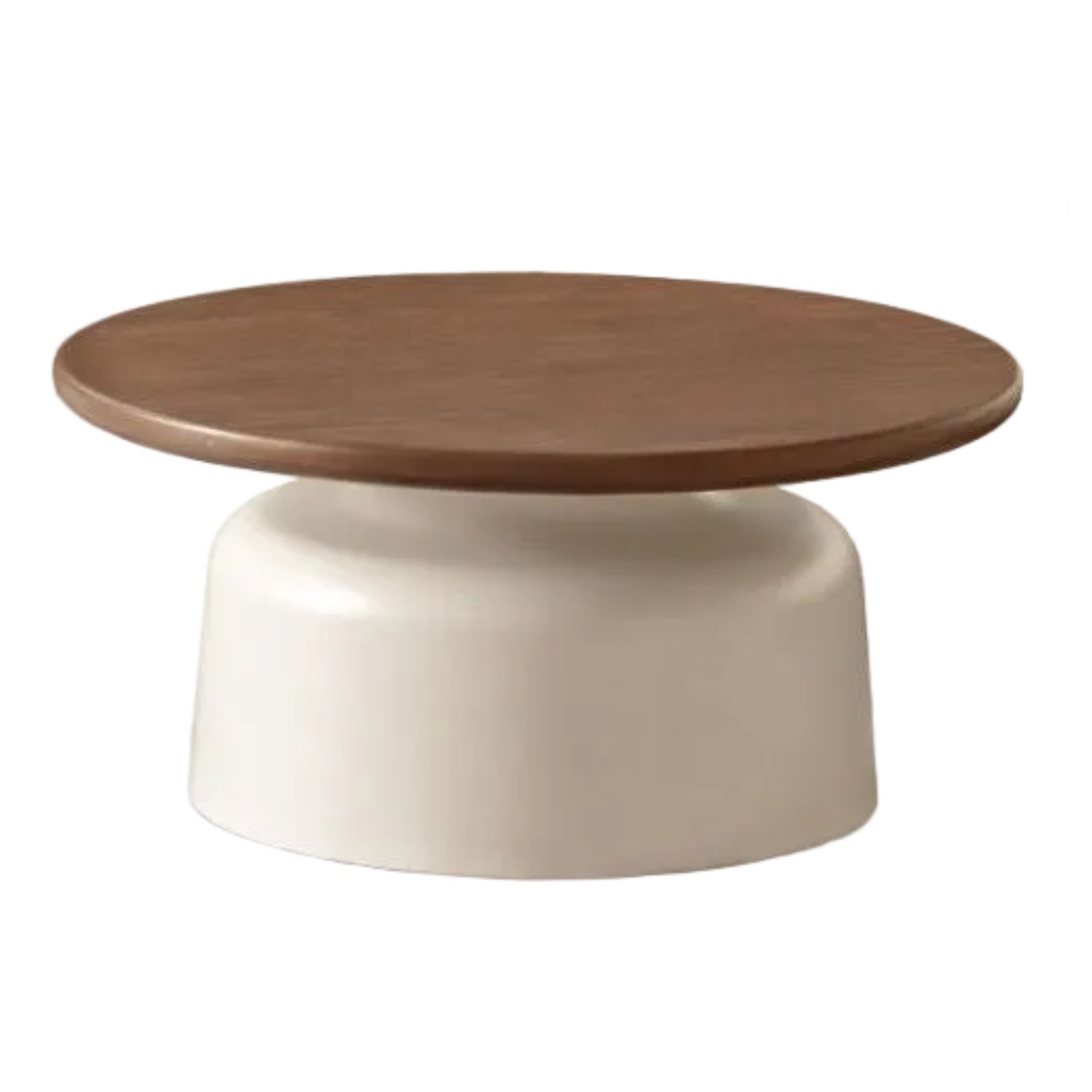 Solid Rubberwood Round Coffee Table