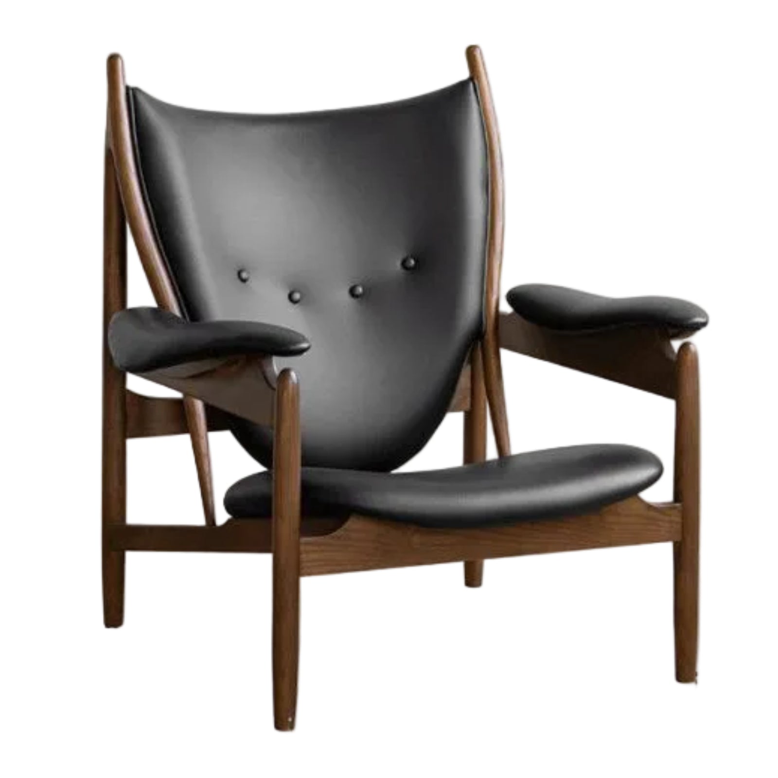 Ash Solid Wood Modern Designer Lounge Chair