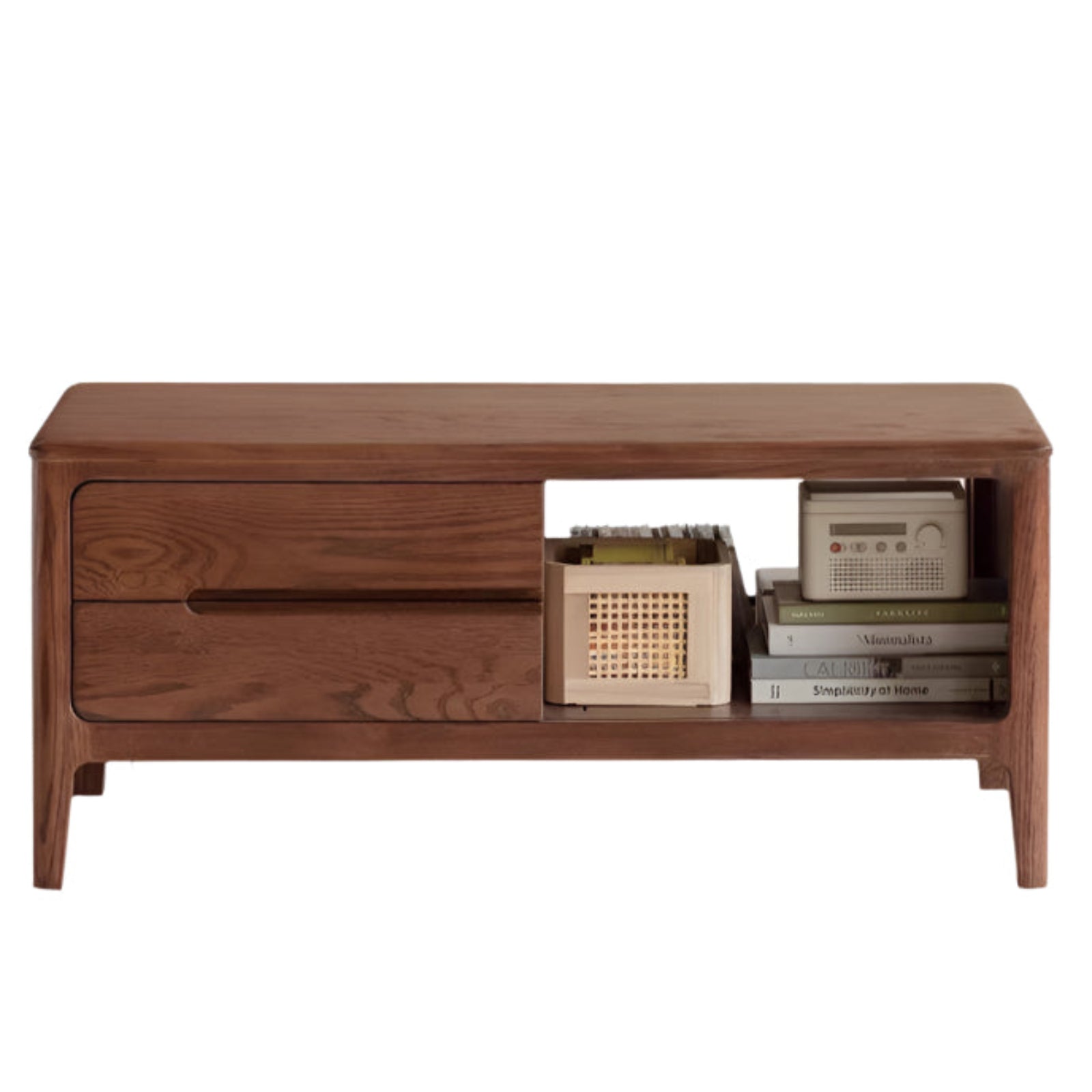 Solid Rubberwood, Oak Solid Wood Nordic Coffee Table