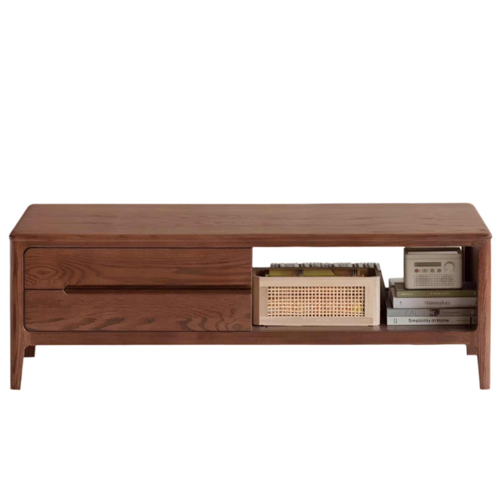 Solid Rubberwood, Oak Solid Wood Nordic Coffee Table