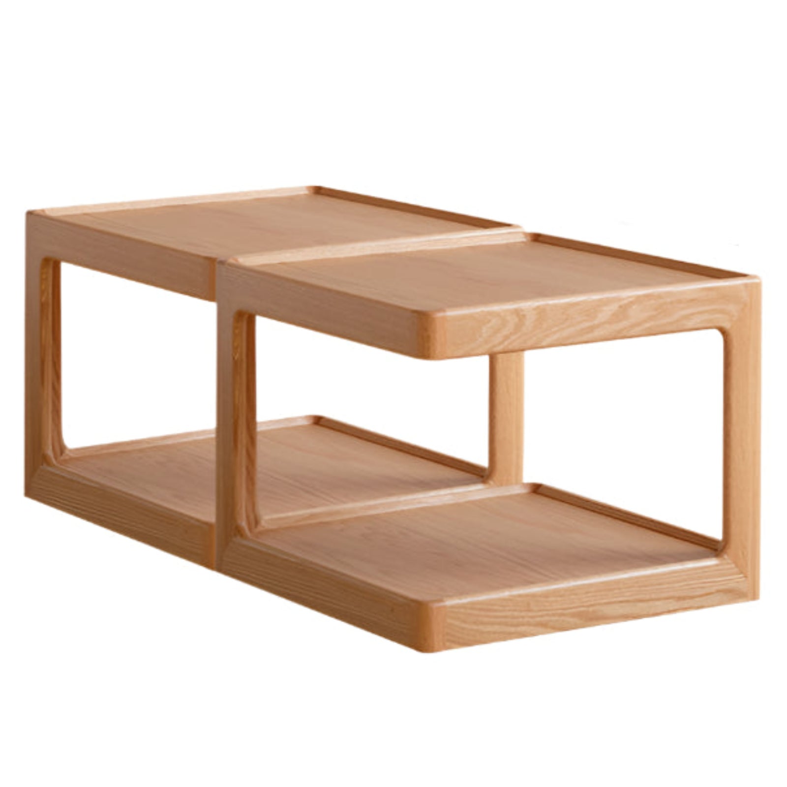 Oak Solid Wood Square Coffee Table Module Combination image 8