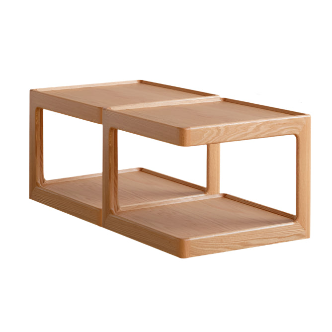 Oak Solid Wood Square Coffee Table Module Combination image 8