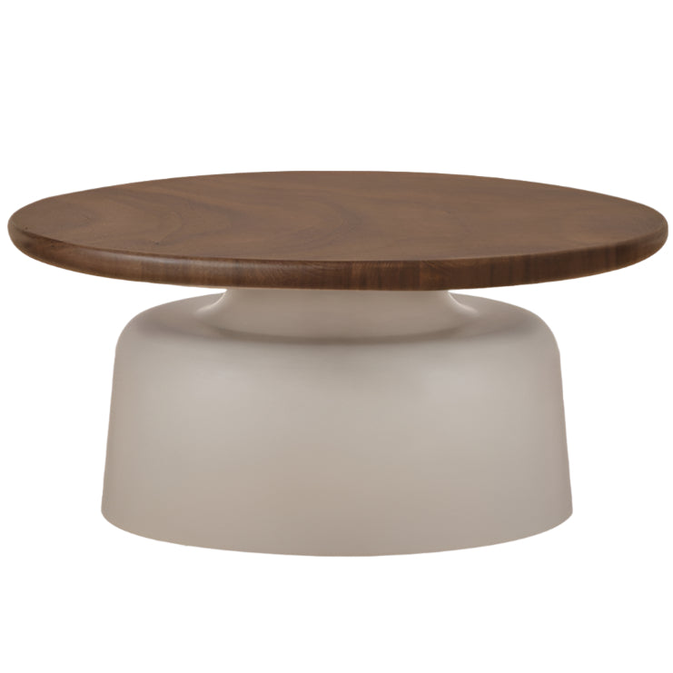 Black Walnut Solid Wood Italian Light Luxury Coffee Table Combination image 8