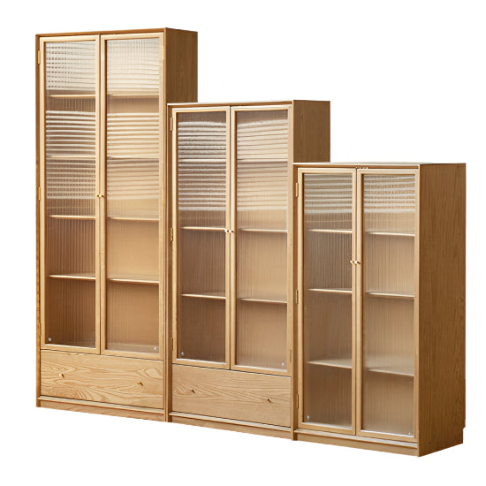 Ash Solid Wood Side Modern Style Bookcase
