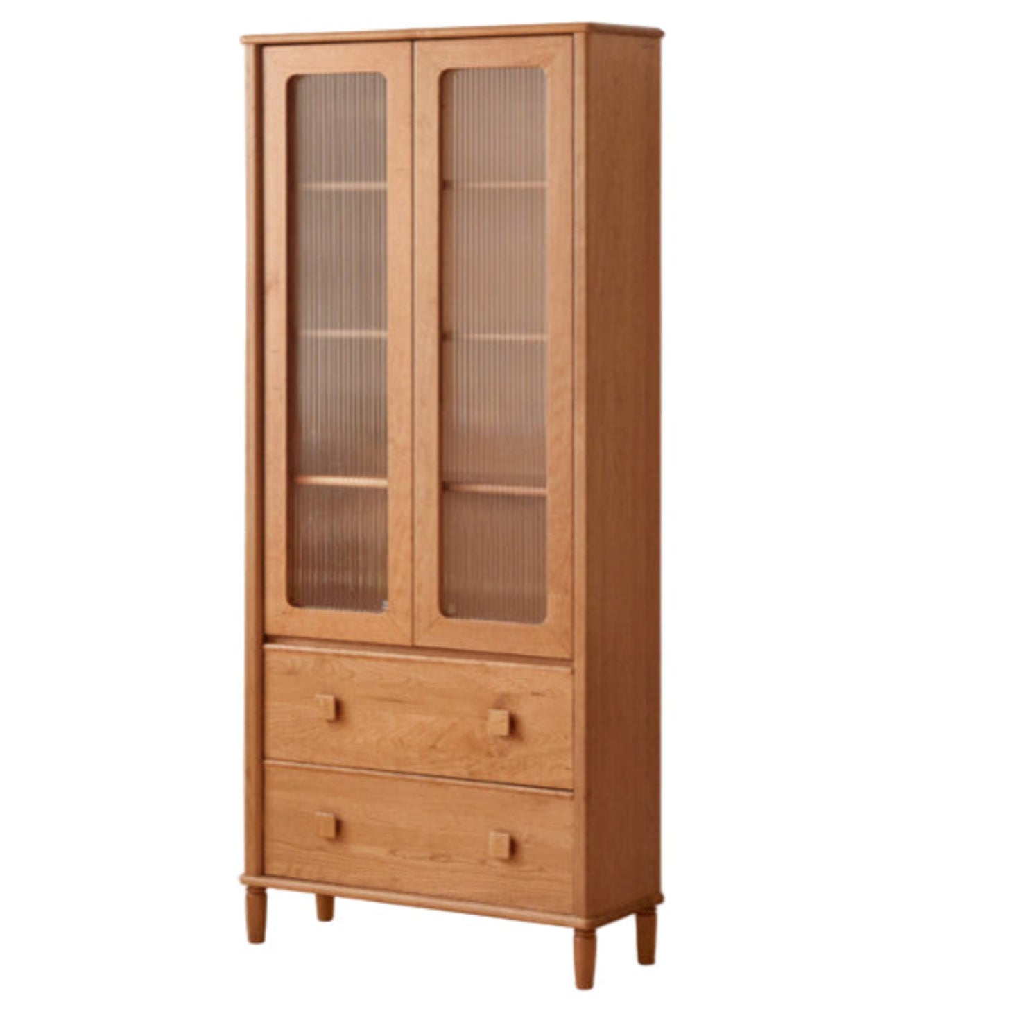 Cherry Solid Wood Middle Ancient Style Bookcase