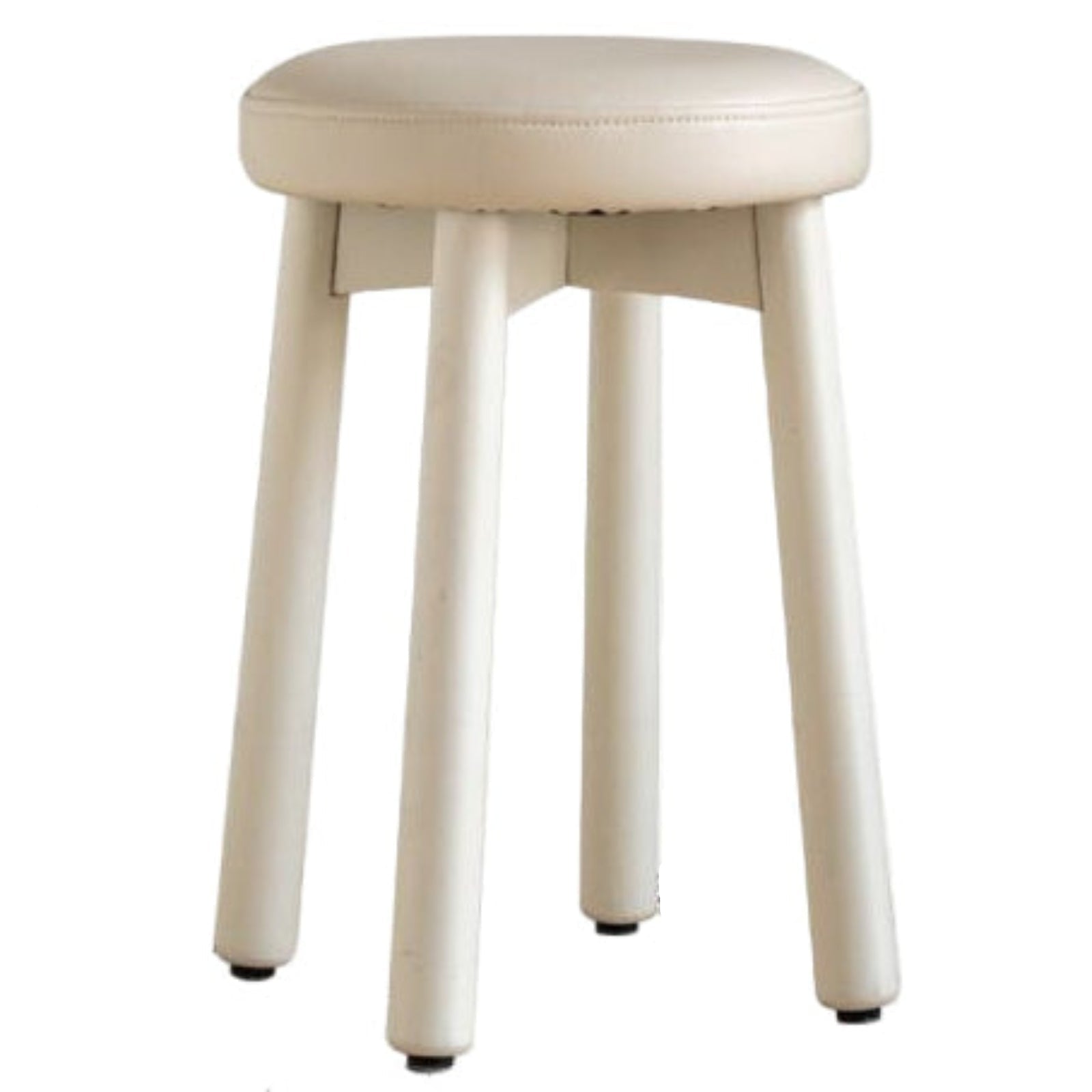 Solid Rubberwood Modern Soft Makeup Stool