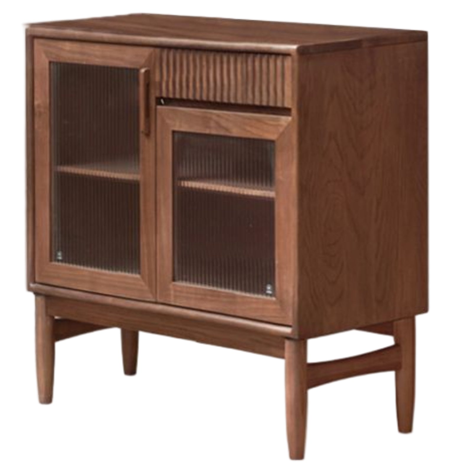 Black Walnut, Oak, South American Walnut Light Luxury Tableside Cabinet