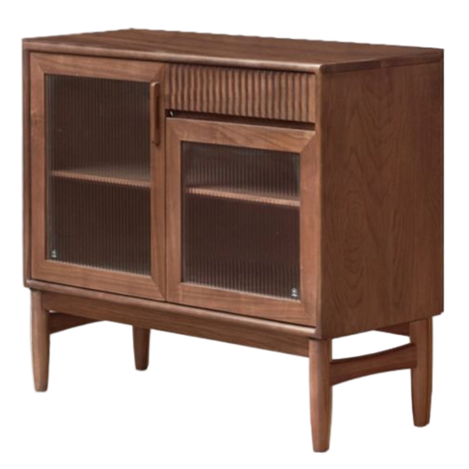 Black Walnut, Oak, South American Walnut Light Luxury Tableside Cabinet