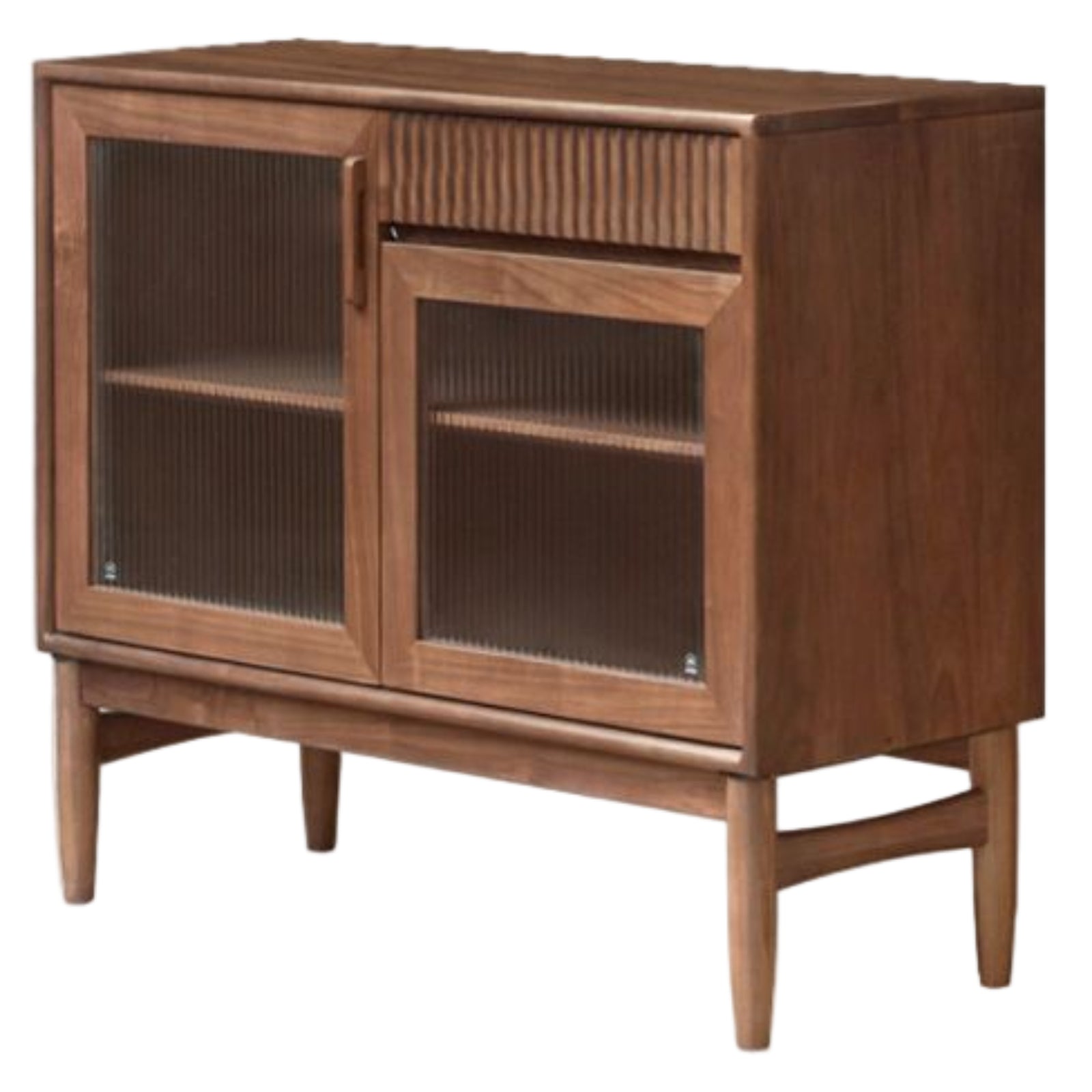 Black Walnut, Oak, South American Walnut Light Luxury Tableside Cabinet