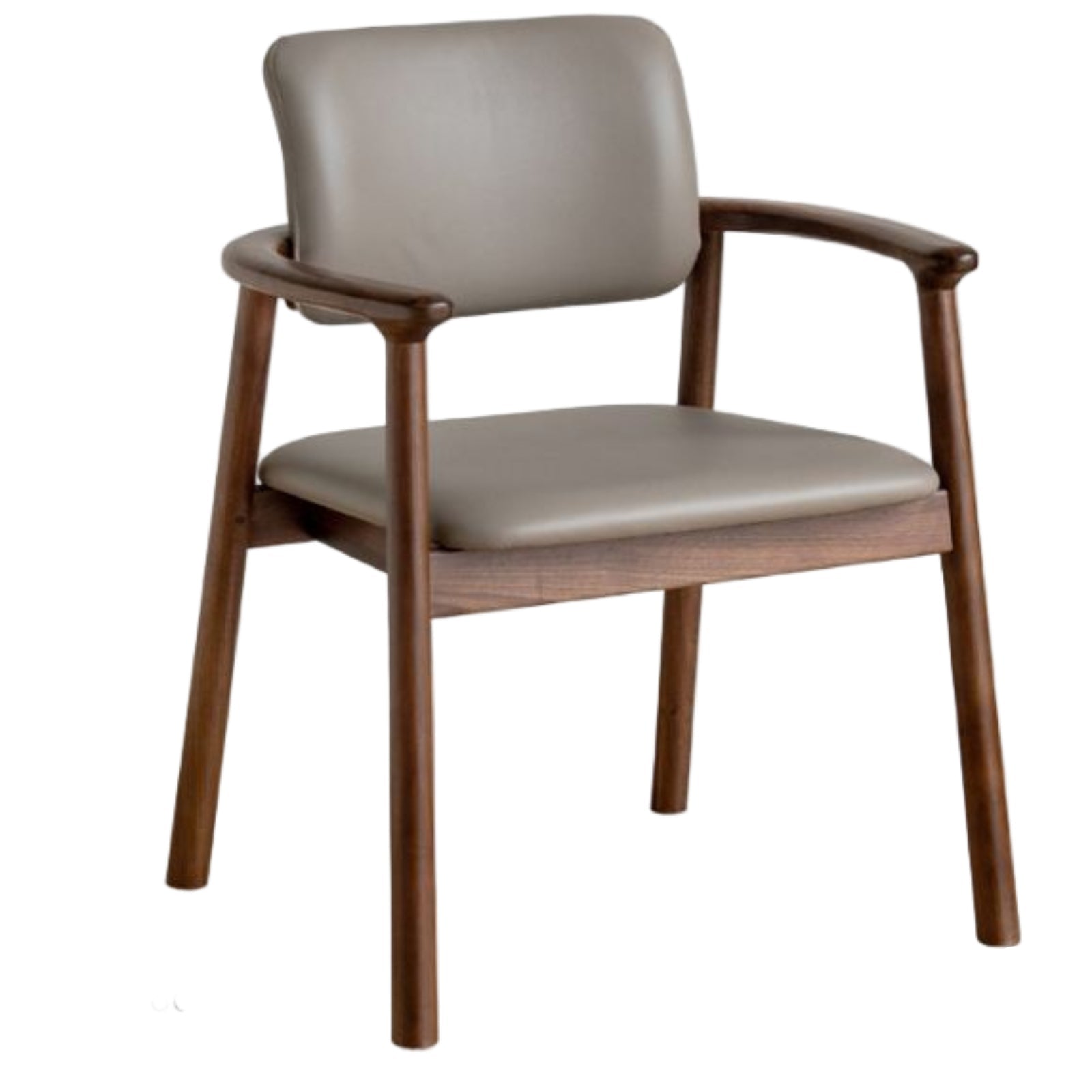 Black Walnut Solid Wood Dining Chair with Backrest
