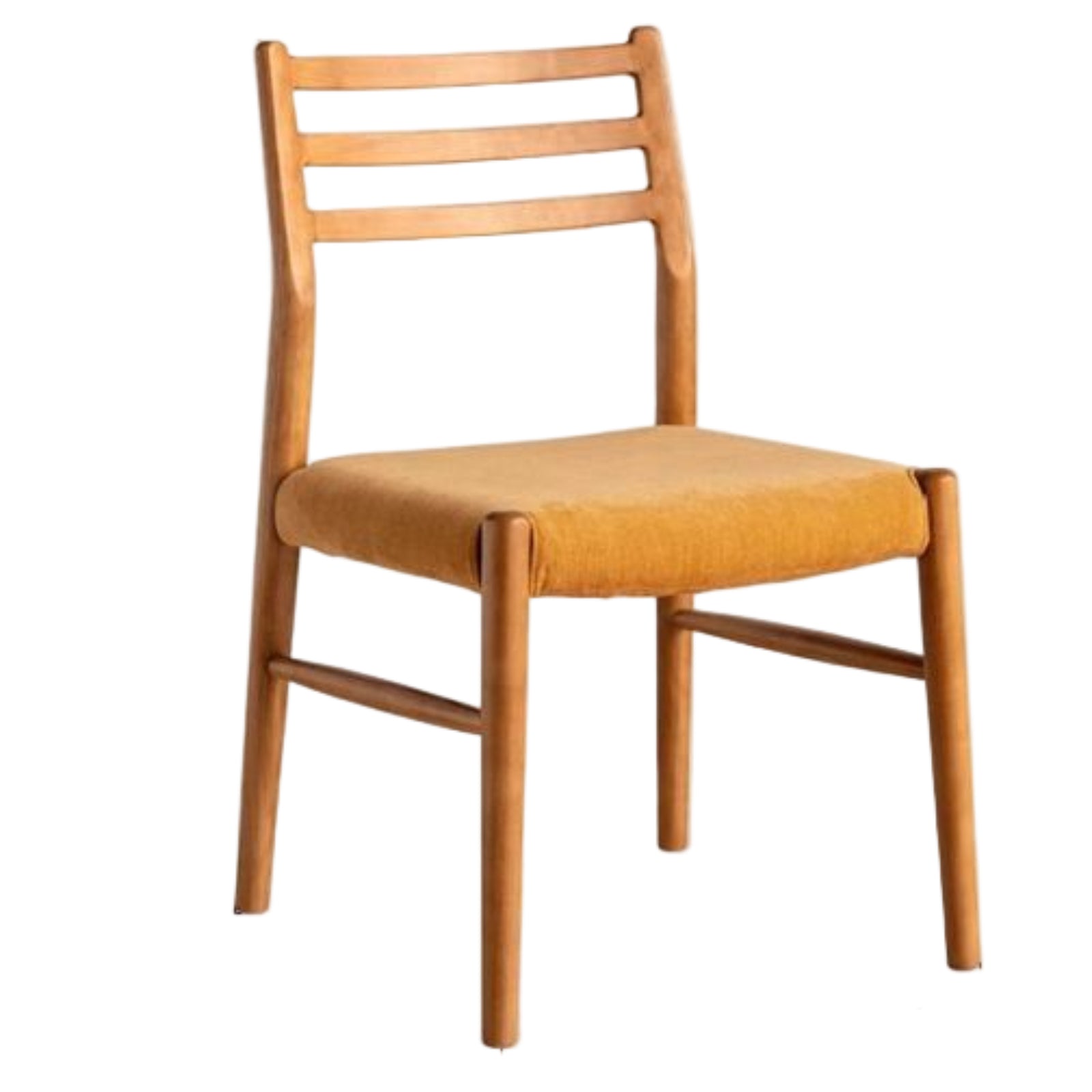 Set 4 pcs Cherry, Ash Solid Wood Artistic Retro Style Dining Chair