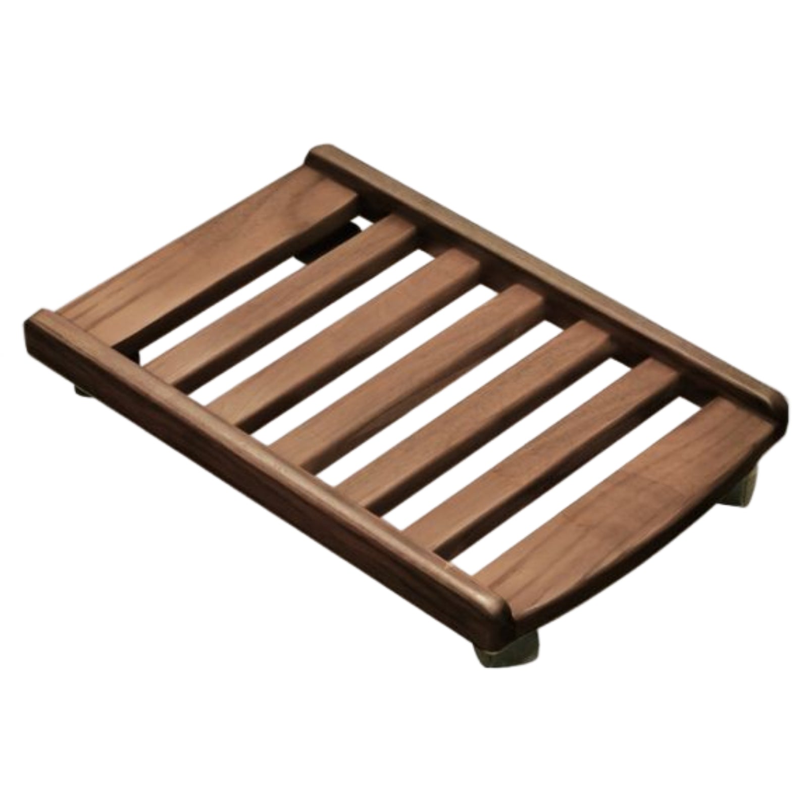 Solid RubberWood, Oak Solid Wood Mobile Computer Host Base Tray