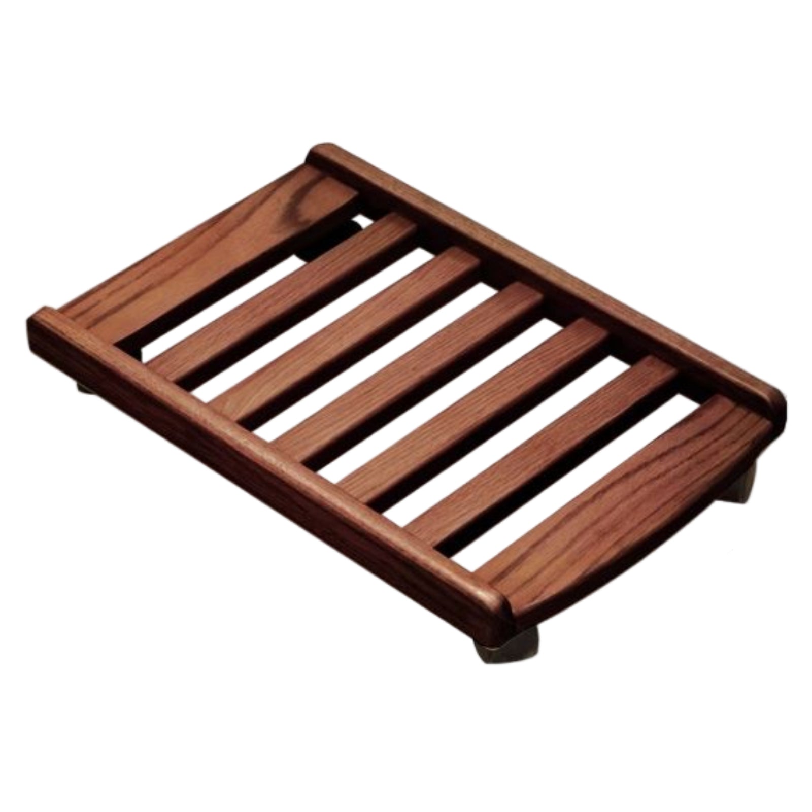 Solid RubberWood, Oak Solid Wood Mobile Computer Host Base Tray