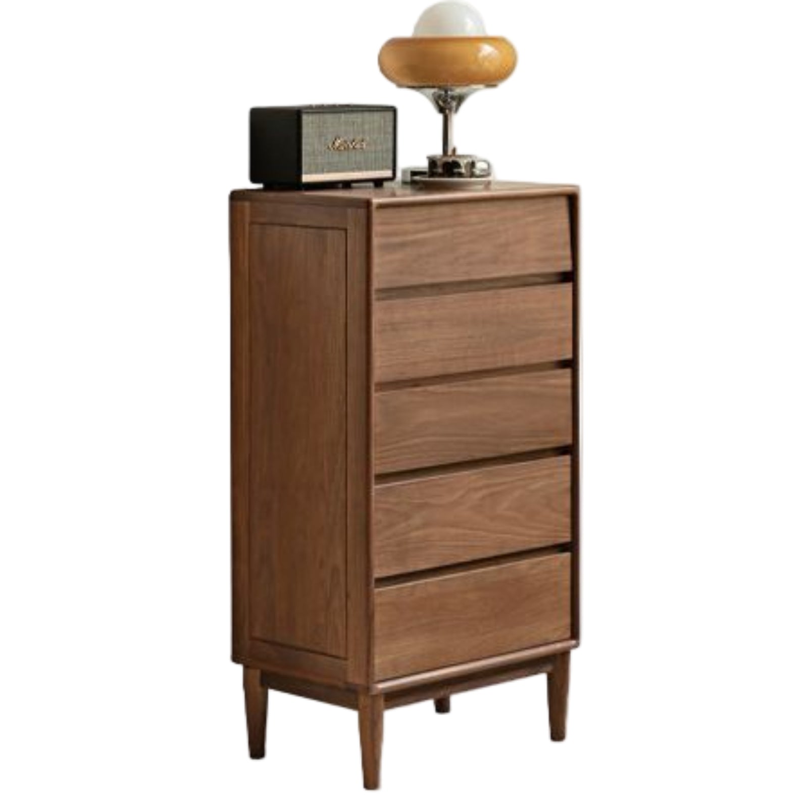 Black Walnut, Ash Solid Wood Chest of Drawers
