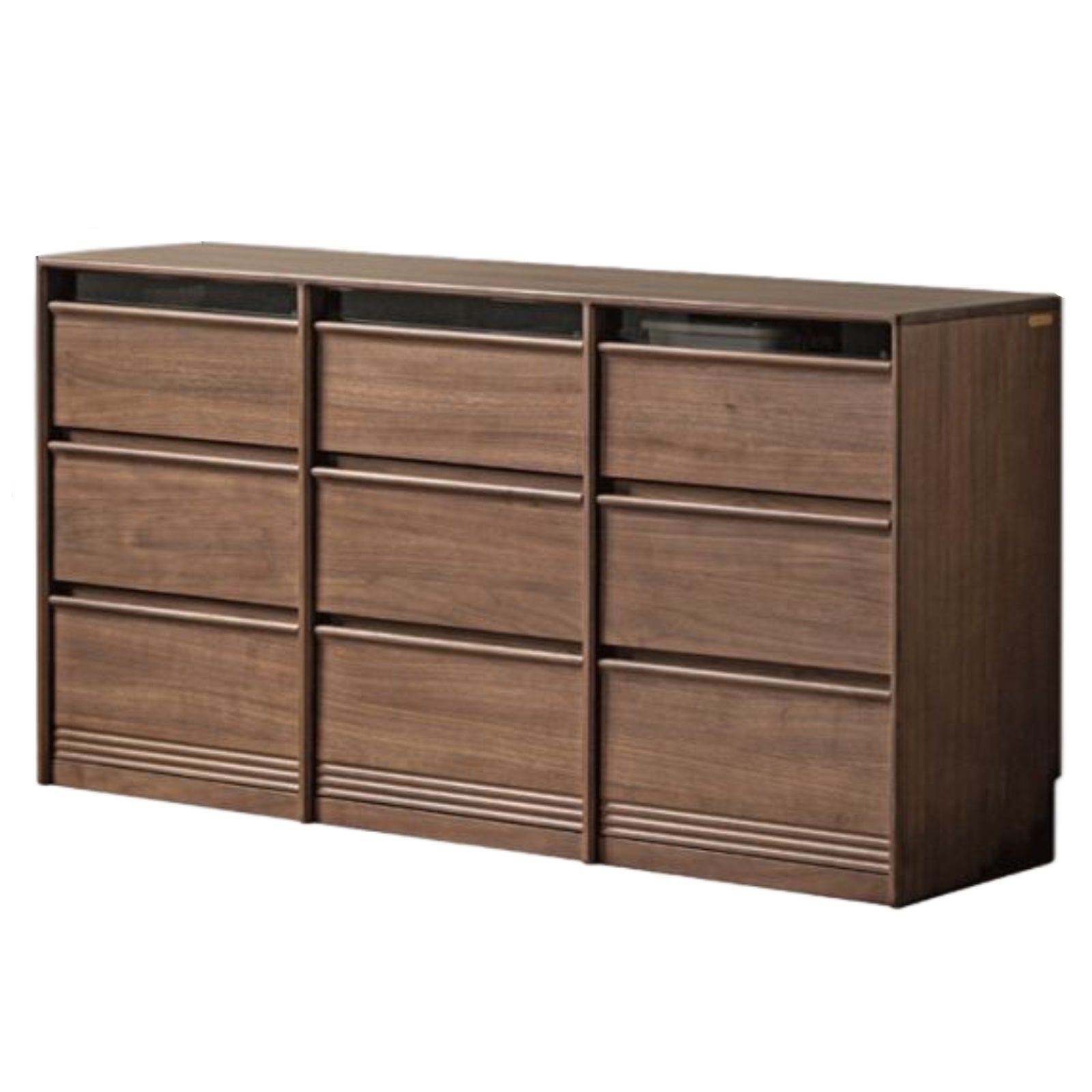 Black Walnut Solid Wood Nine-Drawer Chest