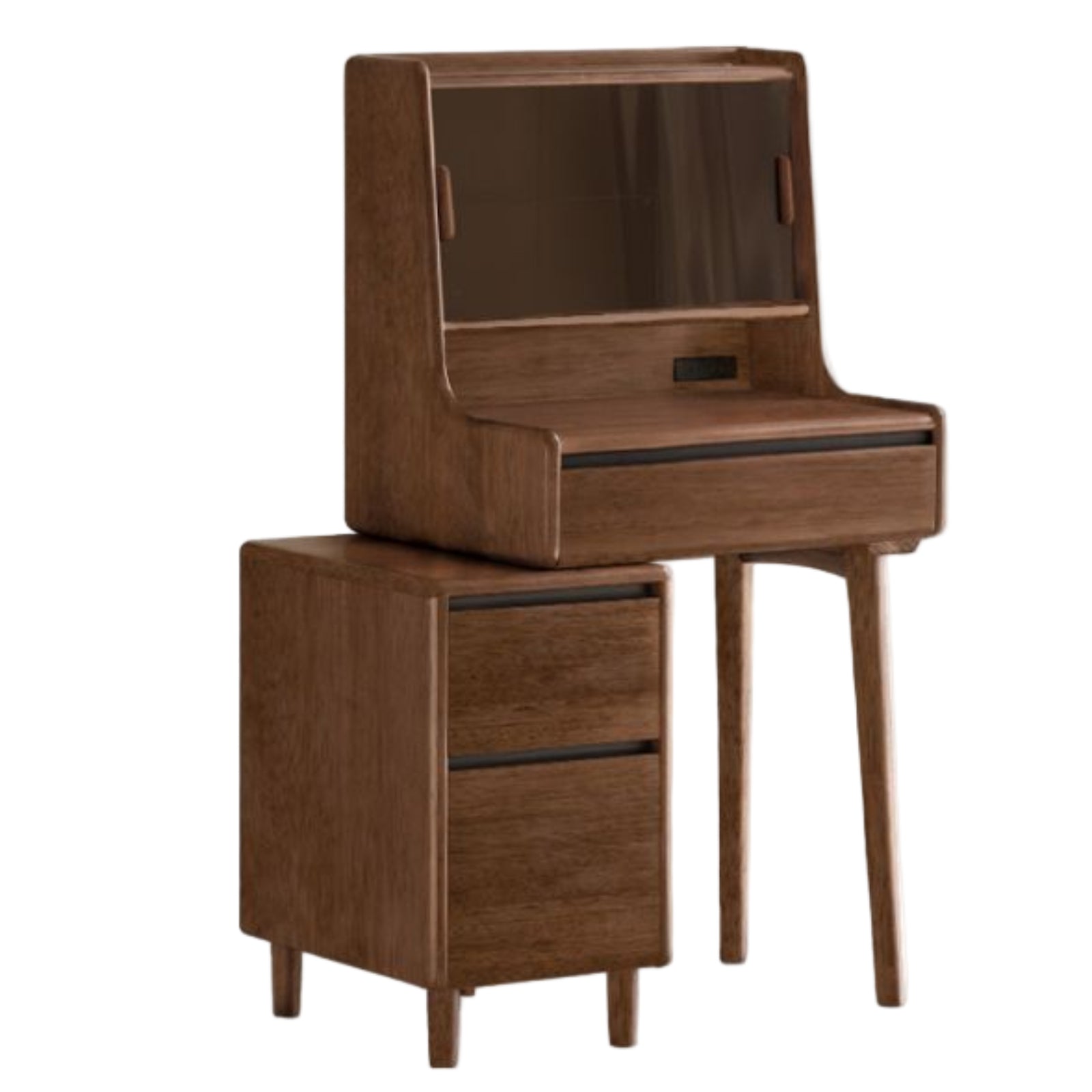 Black Walnut, Sandalwood Solid Wood Light Luxury Multifunctional Dressing Table