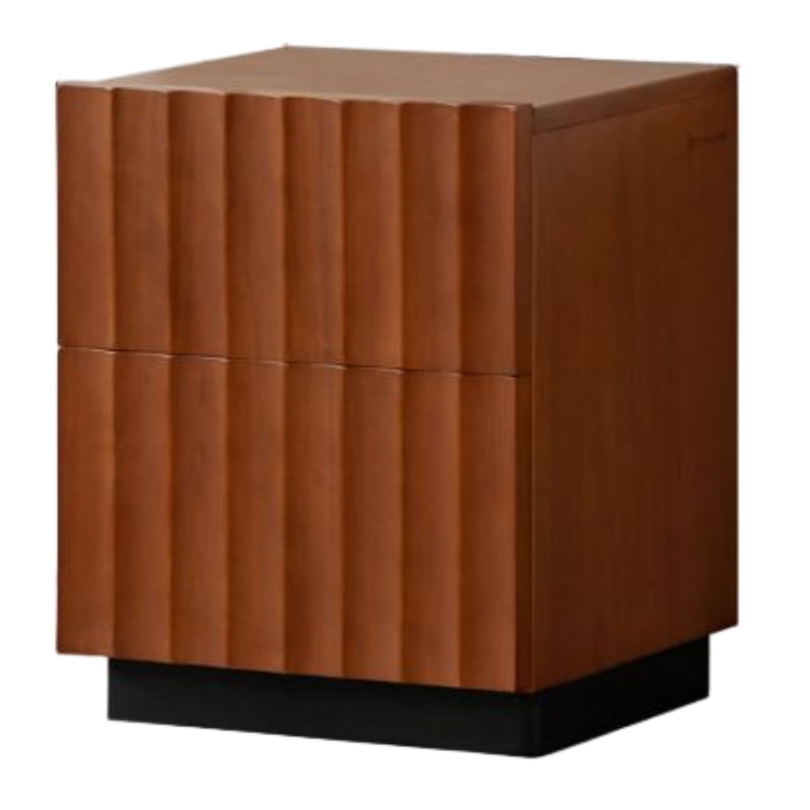 Poplar, Black Walnut Solid Wood Antique Style Nightstand