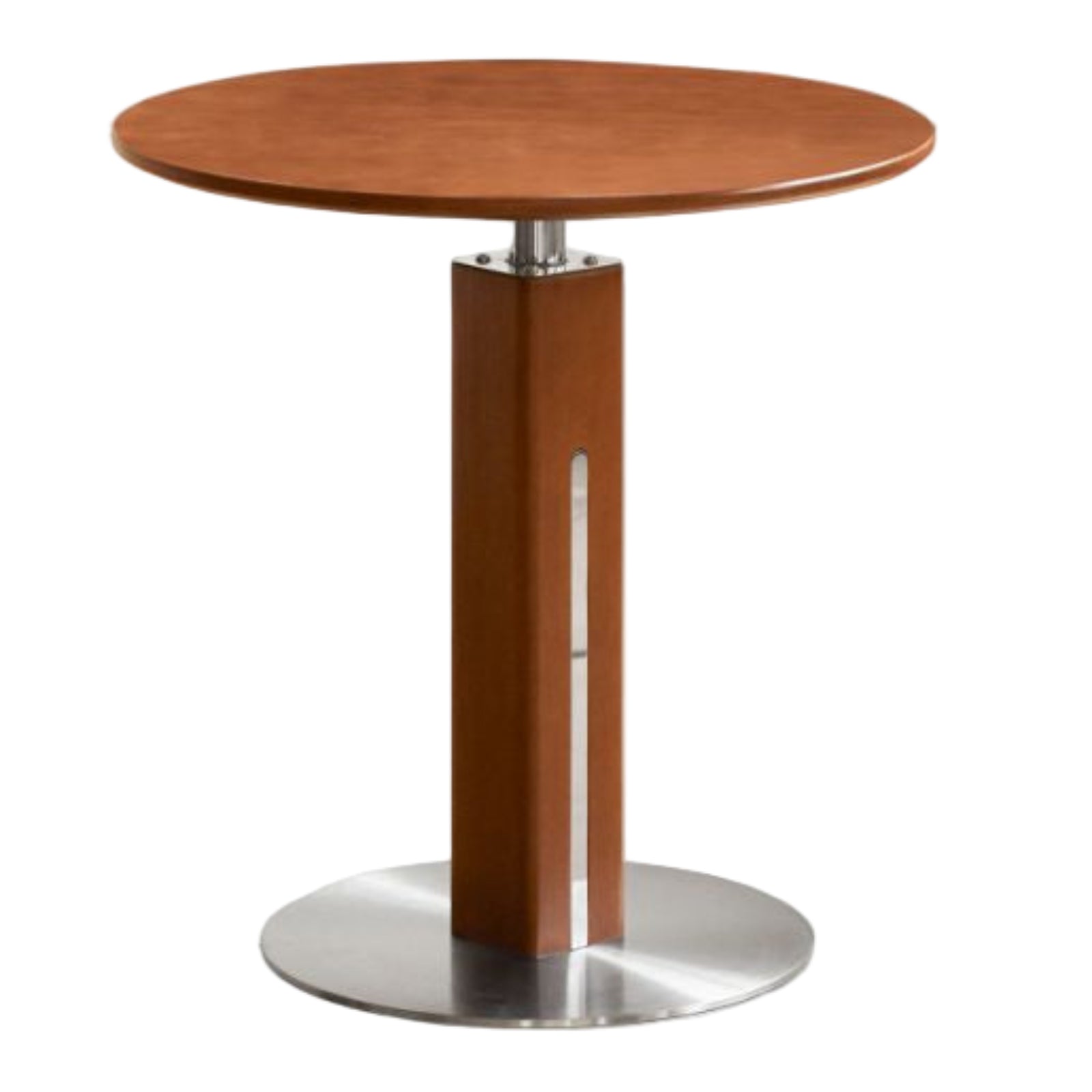 Poplar Solid Wood Vintage Round Bauhaus Style Dining Table