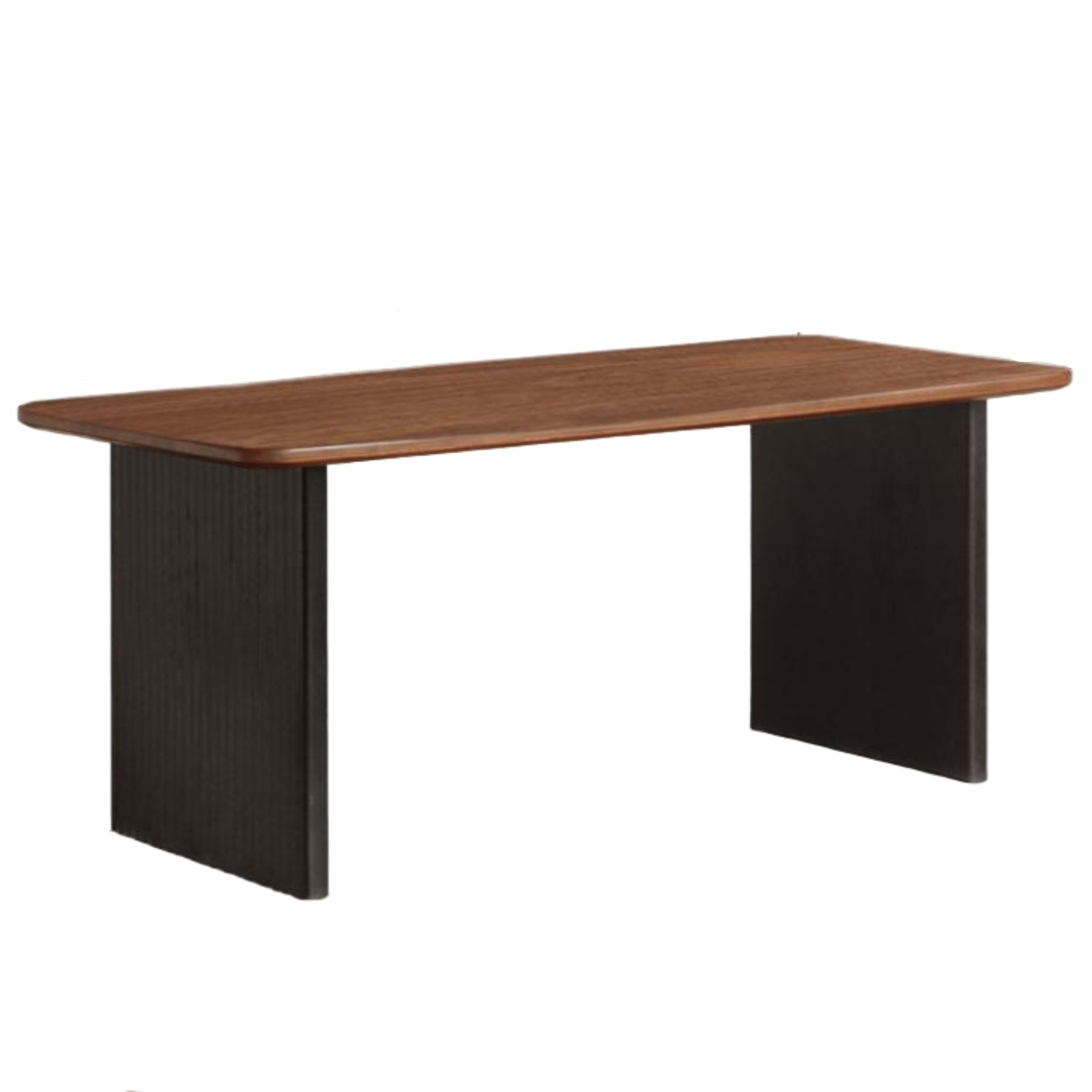 Black Walnut Solid Wood Light Luxury Style Dining Table