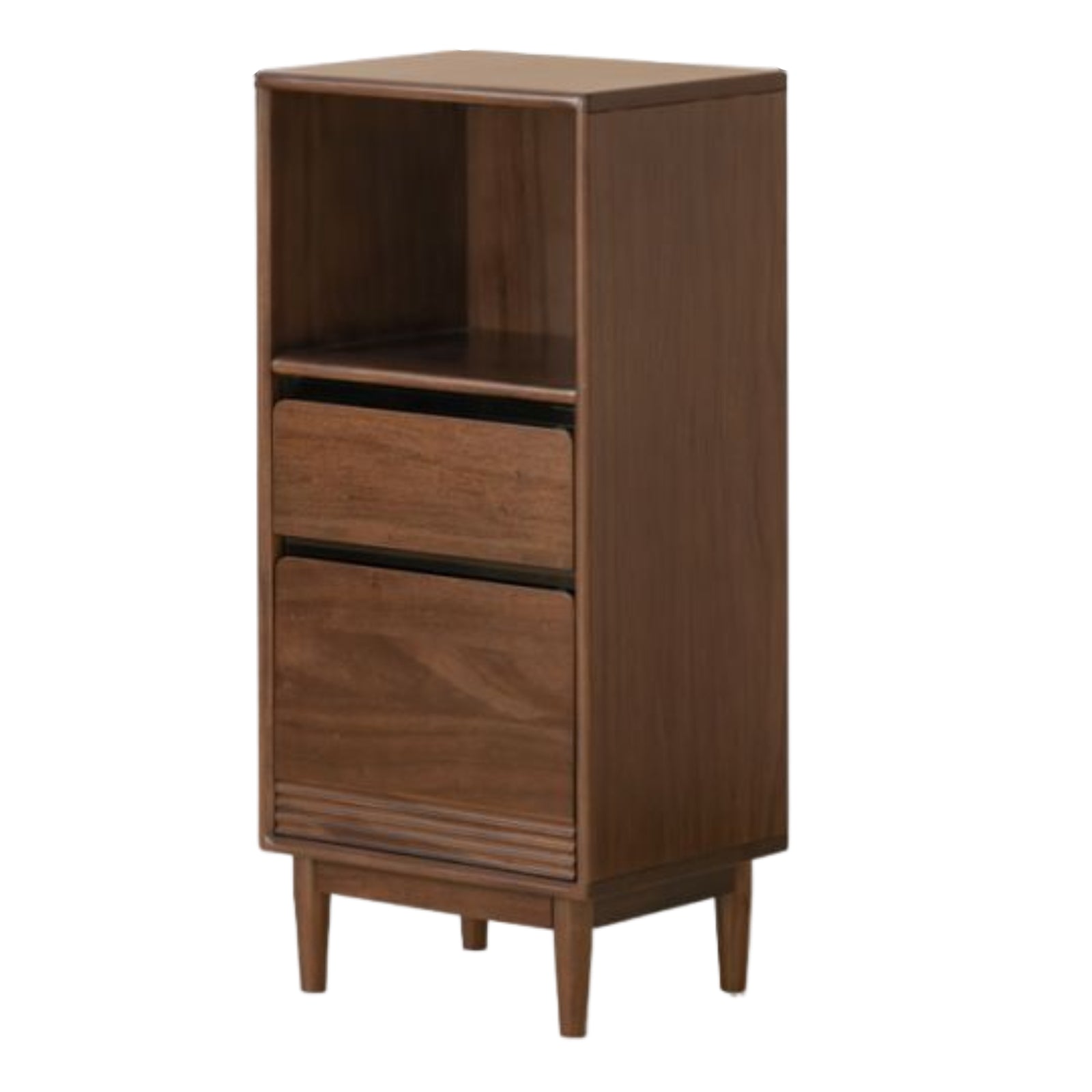 Red Zebrawood Solid Wood Modern Side Cabinet