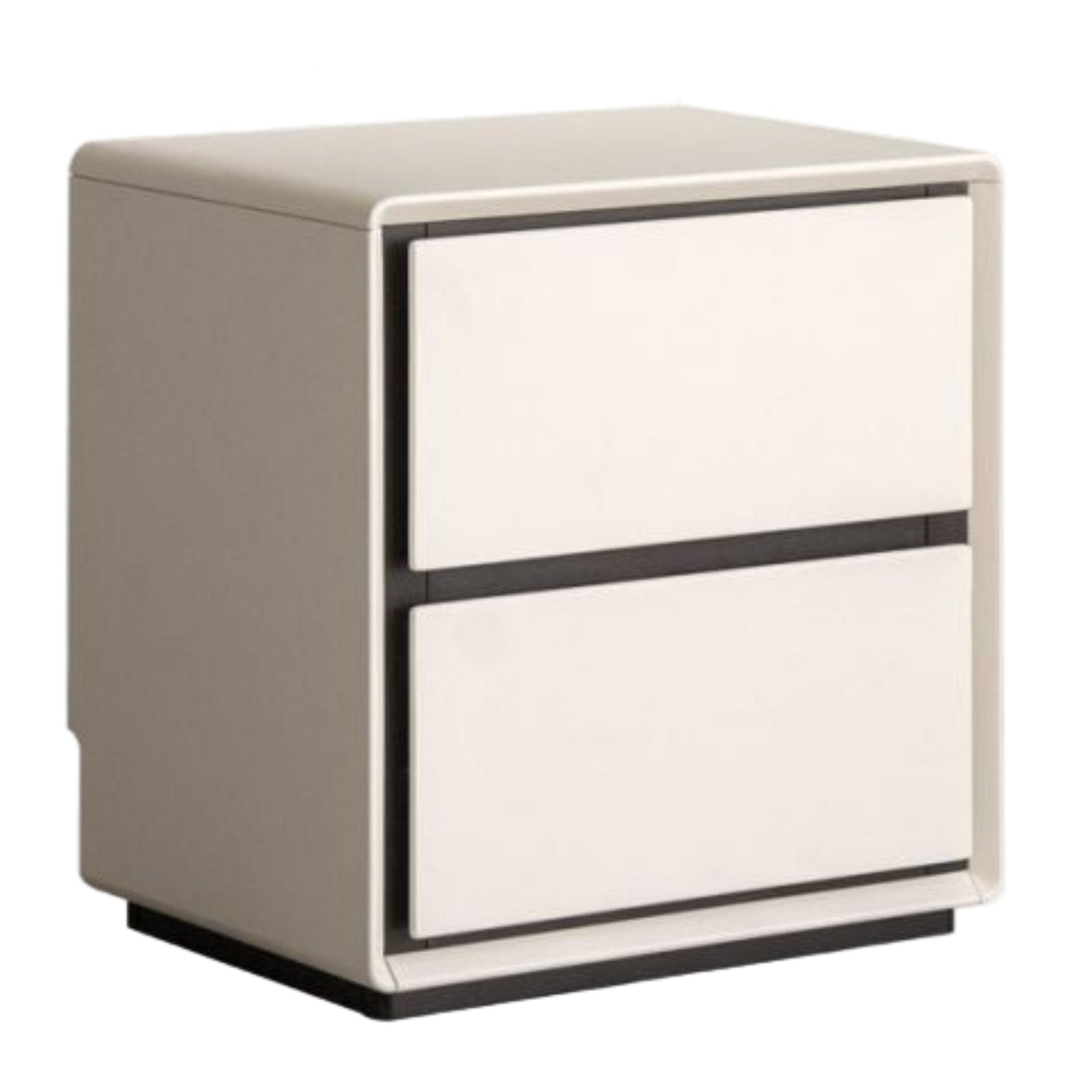 Solid Rubberwood Modern Minimalist Nightstand