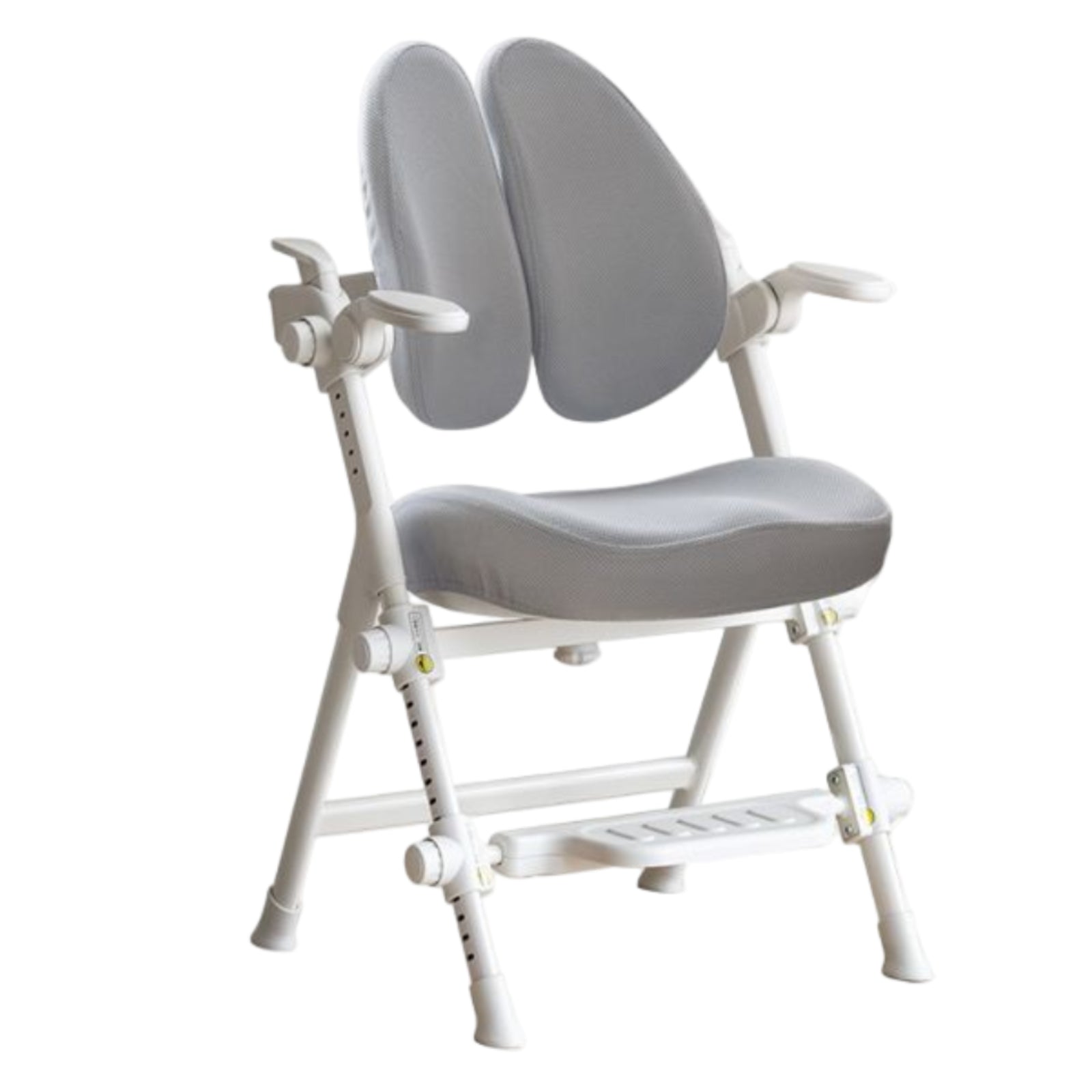 Ergonomic Kids Study Chair with Double Back Support and Adjustable Footrest